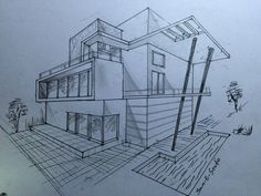 236x177 The 16 Best Architectural Building Drawings Images - Perspective Building Sketch