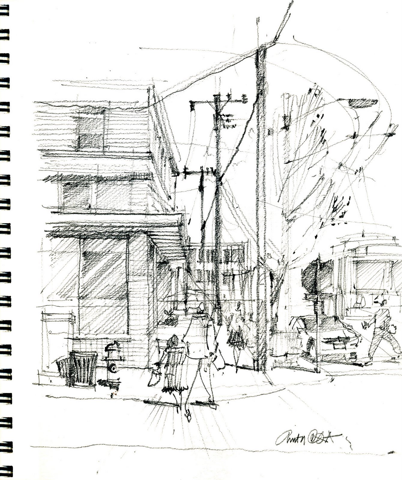 1339x1600 Perspective Sketch Anita H. Lehmann, Artist - Perspective Sketch