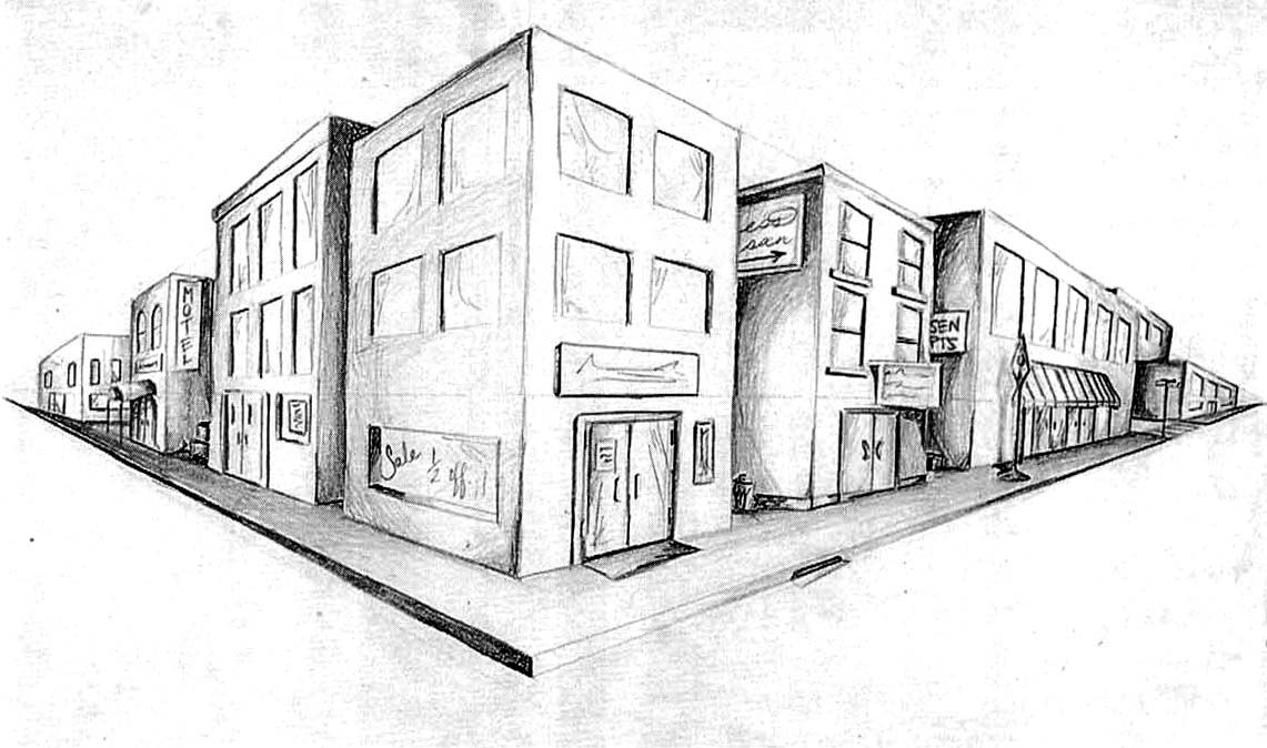 1141x674 Two Point Perspective Visual Culture (Virtual Reality - Perspective Sketch Definition