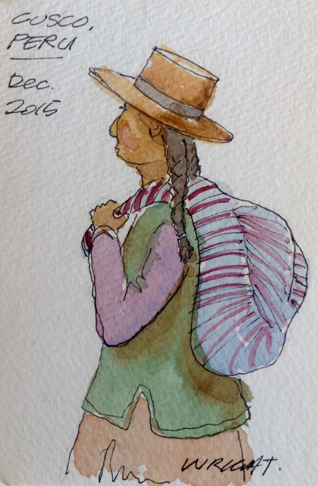 1047x1600 Sketch Journal Postcards From Peru - Peru Sketch