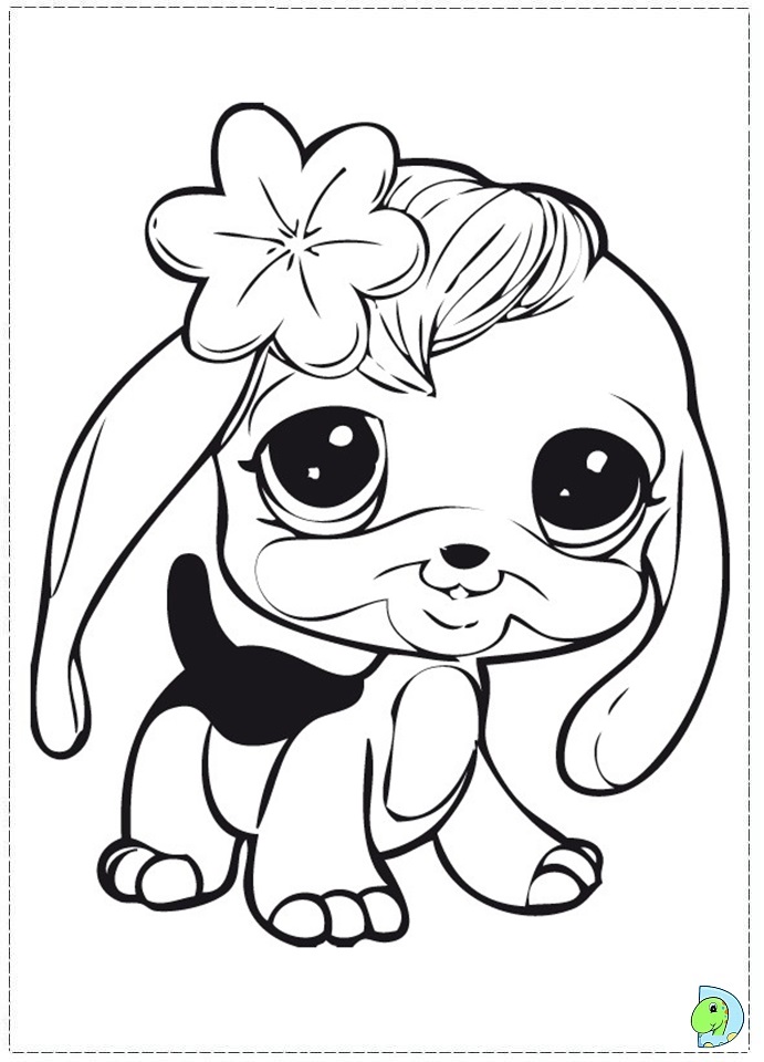 691x960 Littlest Pet Shop Coloring Page - Pet Shop Sketch