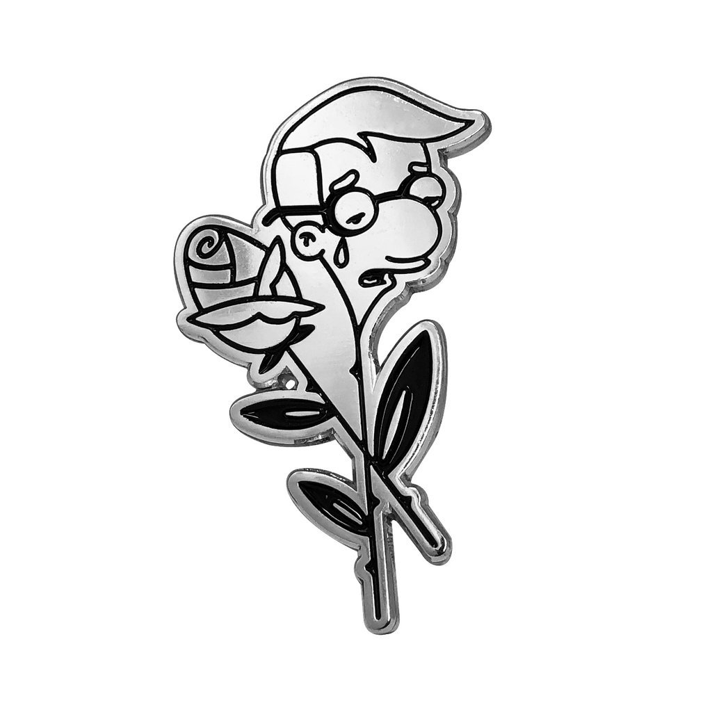1024x1024 Silver Sad Boy Pin By The Damn Pet Shop - Pet Shop Sketch