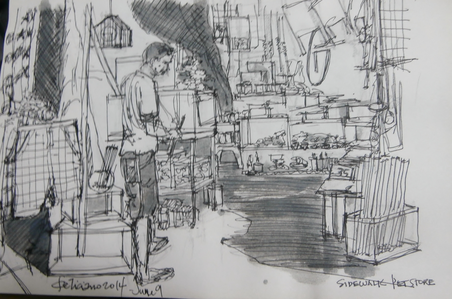 1847x1222 Sfumatoart Sketch Blog Of An Artist Wannabe - Pet Shop Sketch