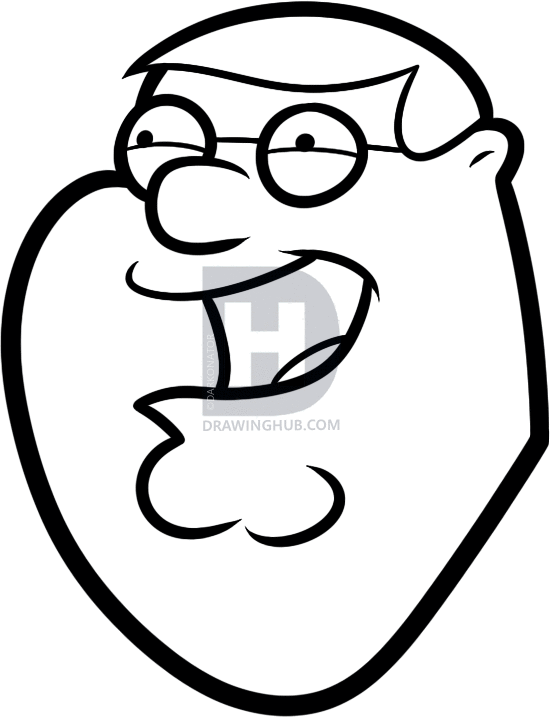 550x717 How To Draw Peter Griffin Easy, Step By Step, Drawing Guide, By - Peter Griffin Sketch