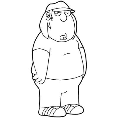 400x400 How To Draw Chris Griffin From Family Guy Step By Step Drawing - Peter Griffin Sketch