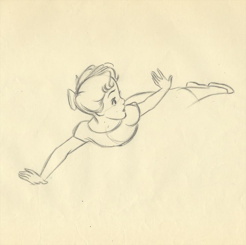 800x799 Disney Peter Pan Animator Extreme - Peter Pan And Wendy Sketch