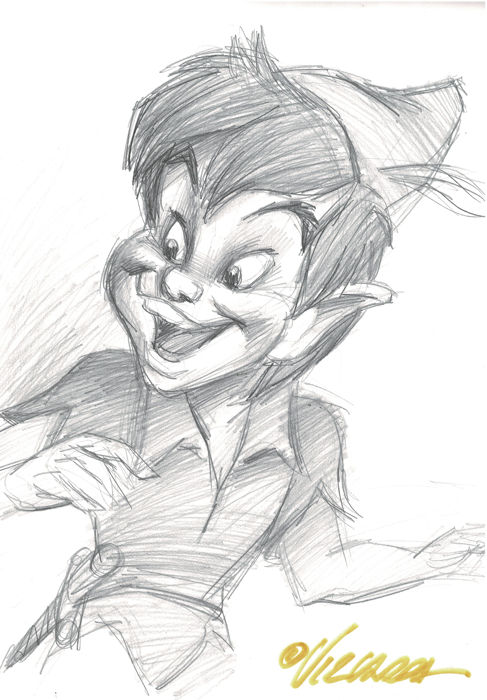 487x700 Peter Pan - Peter Pan Sketch