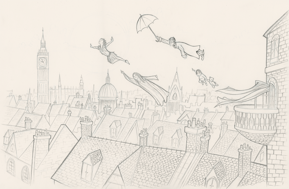 1000x653 Peter Pan Part 2 Nicholas Jackson Illustration - Peter Pan Sketch