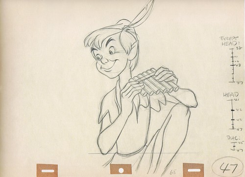 500x362 Walt Disney Figuren Bilder Walt Disney Sketches - Peter Pan Sketch