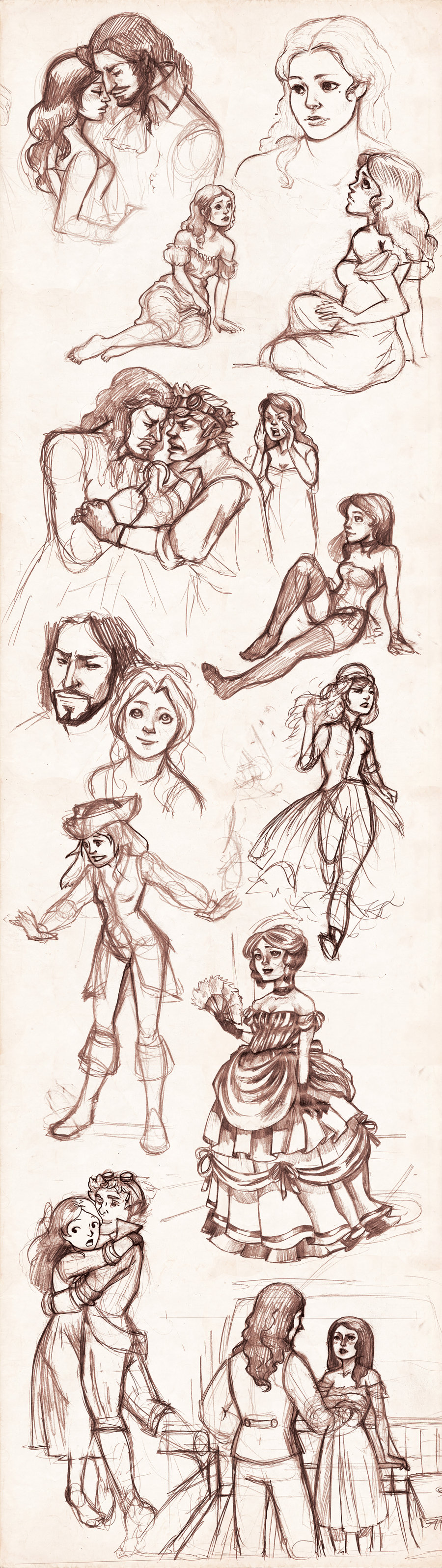 900x3195 Sketch Peter Pan Steampunk By Audreymolinatti - Peter Pan Sketch