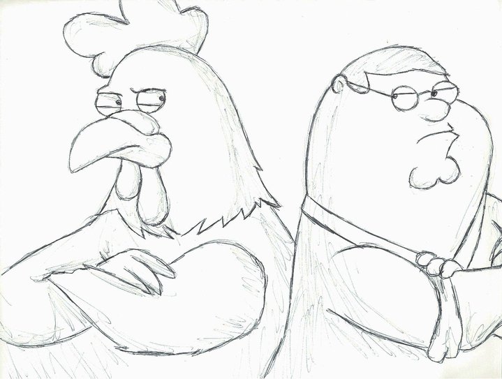 719x543 Peter Vs. Chicken By The Bound Phoenix - Peter Sketch