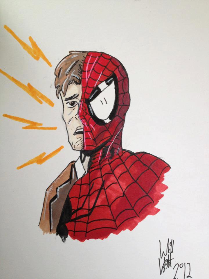 720x960 Spidermanpeter Parker Sketch By Willwatt - Peter Sketch