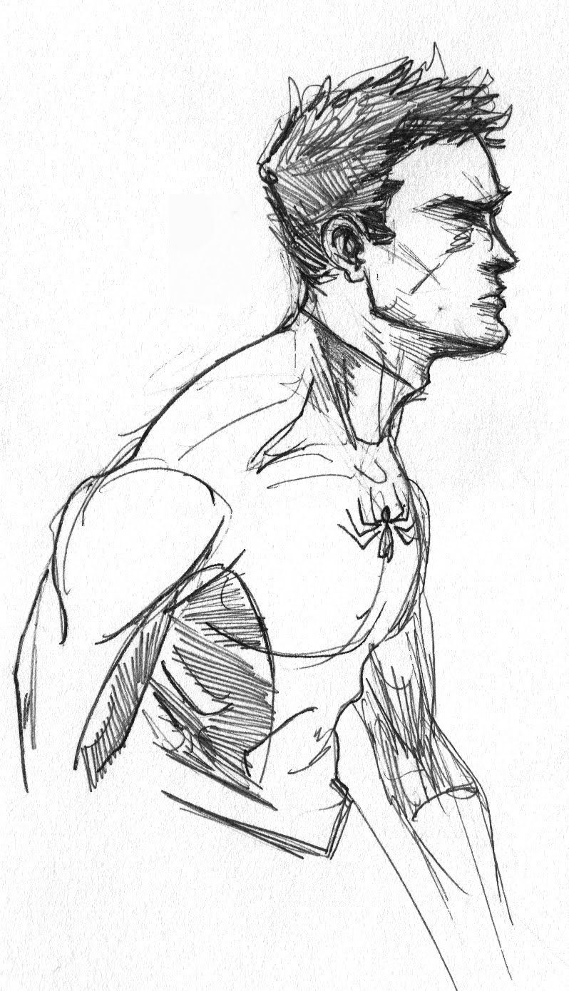 798x1390 Pretty Good Blog Warm Up Sketch Peter Parker - Peter Sketch