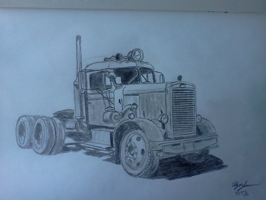 1024x768 Sketch Dream Truck 1960 Peterbilt 281351 By Baltic The 144 On - Peterbilt Sketch