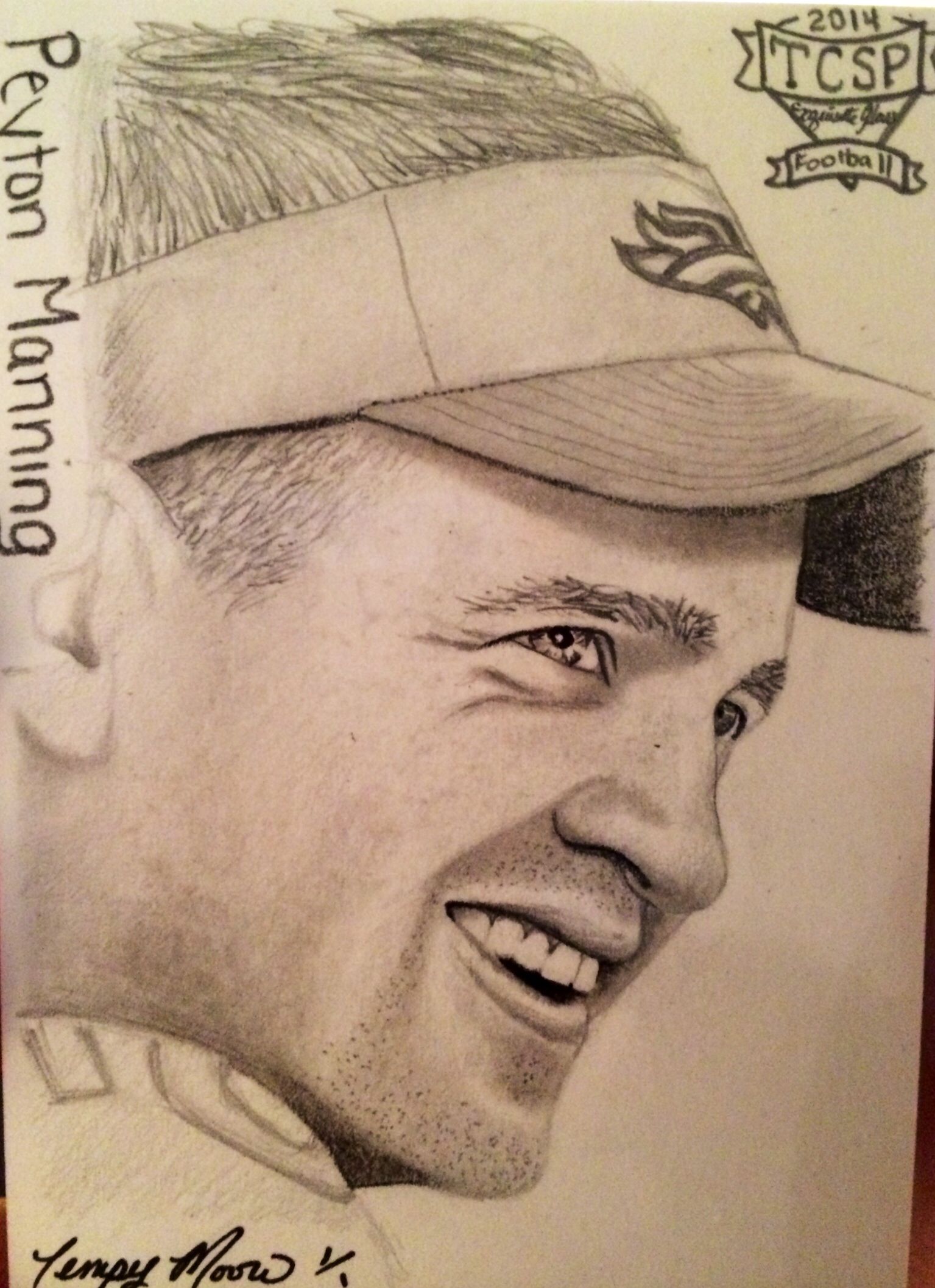 1535x2113 Peyton Manning 11 Sketch Card - Peyton Manning Sketch