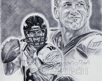 Peyton Manning Sketch At Paintingvalley.com 