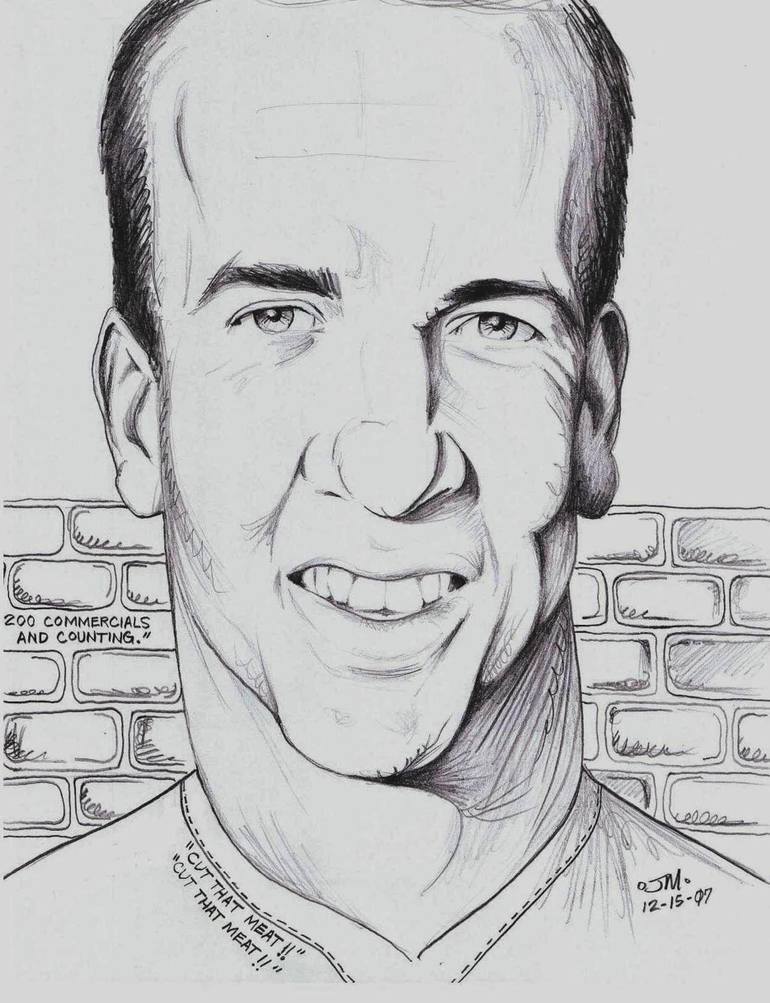 770x1003 Peyton Manning Drawing By Jamie Melton Saatchi Art - Peyton Manning Sketch
