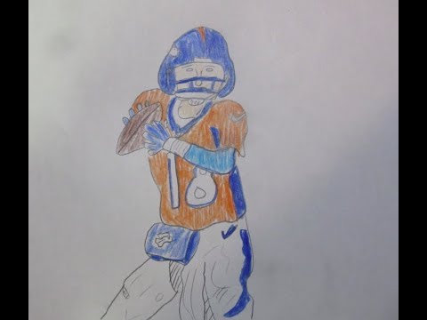 480x360 Drawing Peyton Manning - Peyton Manning Sketch