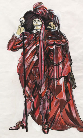 350x578 Maria Bjornson - Phantom Of The Opera Sketch