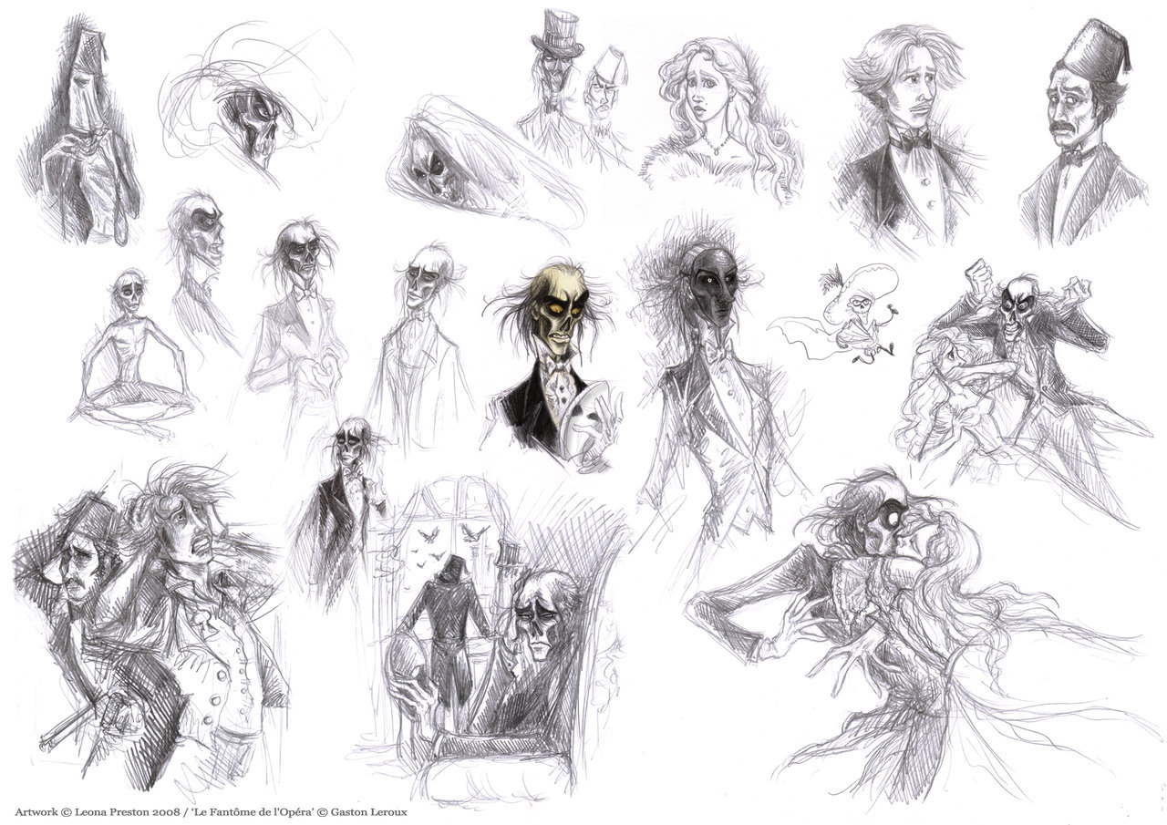 1280x905 Phantom Of The Opera Sketches By Leopreston - Phantom Of The Opera Sketch