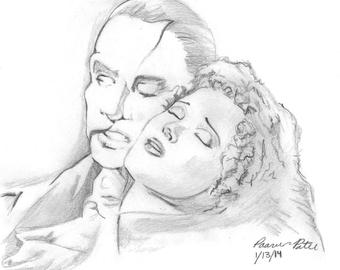 340x270 Berhart Portrait Of The Phantom Of The Opera - Phantom Of The Opera Sketch