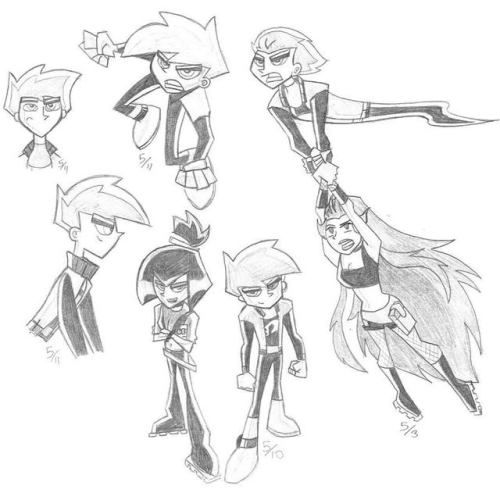 500x500 Bre Jamison. Some Old Danny Phantom Sketches From Way Back In - Phantom Sketch
