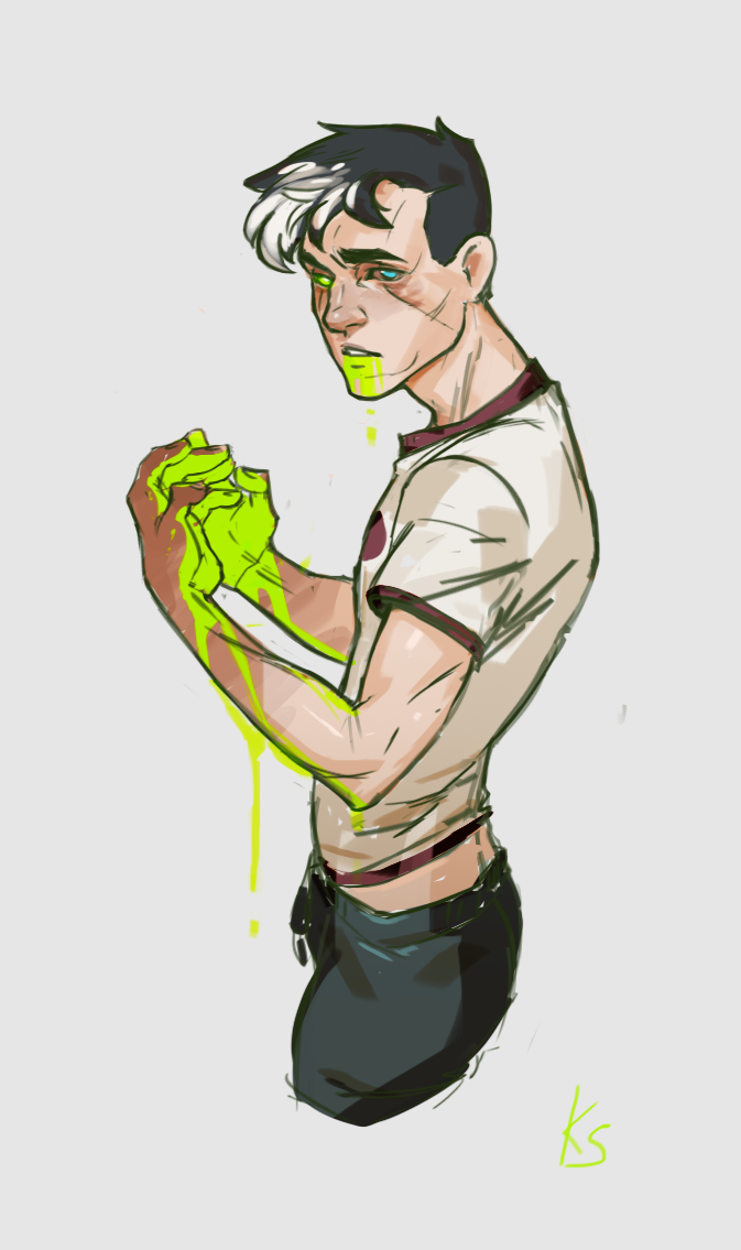 673x1135 Danny Phantom Sketch 2 By Kaptain Spicy - Phantom Sketch