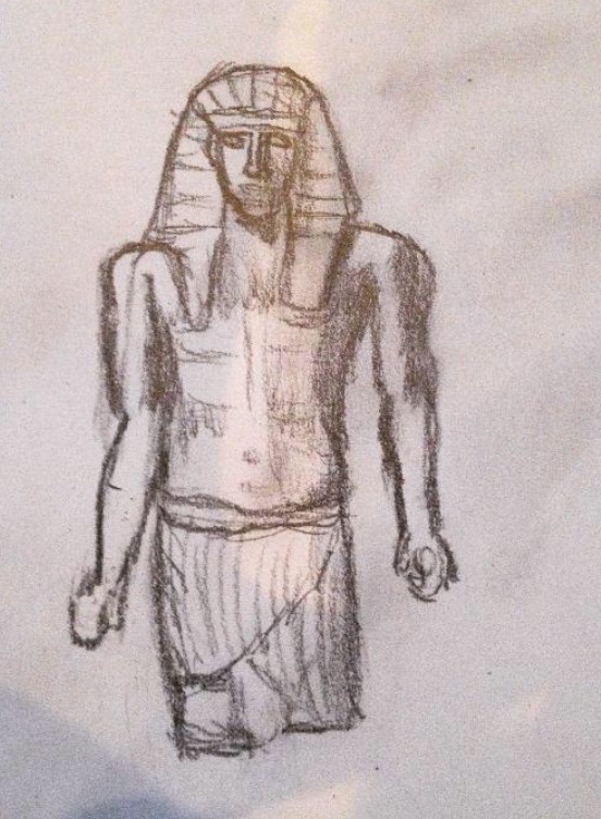552x752 Sketch Pharaoh By Andrewver2 - Pharaoh Sketch
