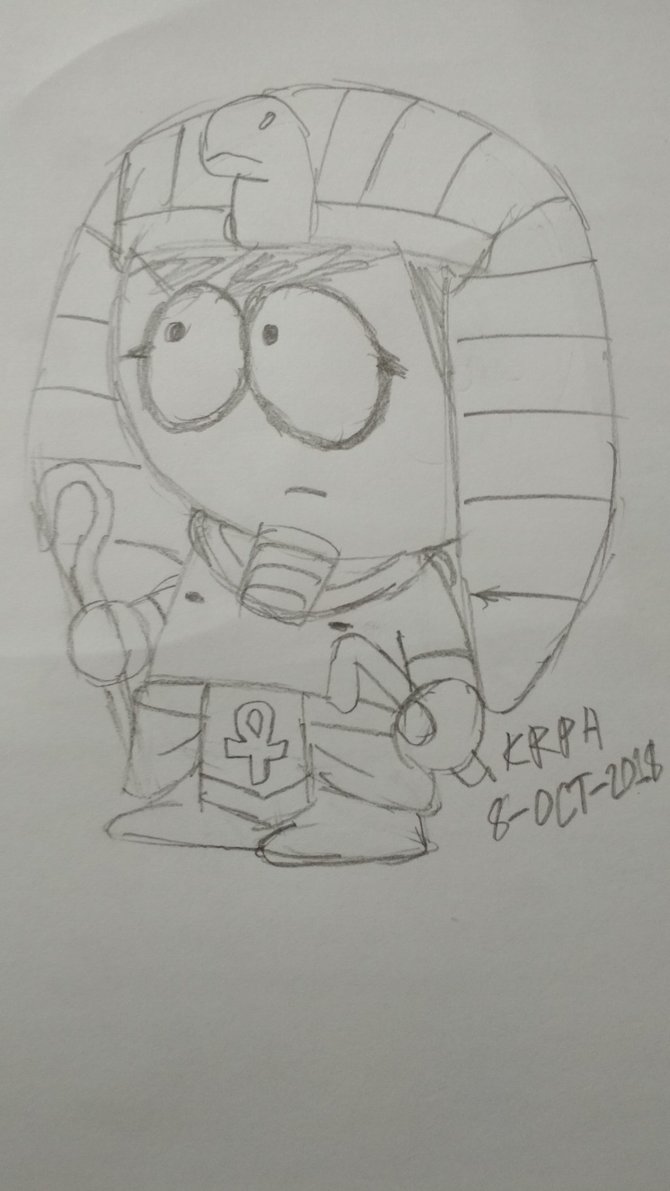 670x1191 Sketch] Pharaoh Elvinhotep By Krph Tv10 - Pharaoh Sketch