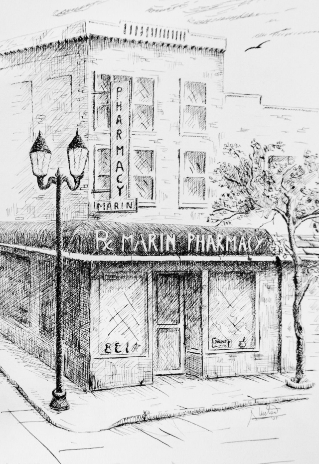 640x930 Marin Pharmacy - Pharmacy Sketch