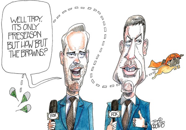 600x419 Fox Duo Impressed By Cleveland Browns Win Over Philadelphia Eagles - Philadelphia Eagles Sketch