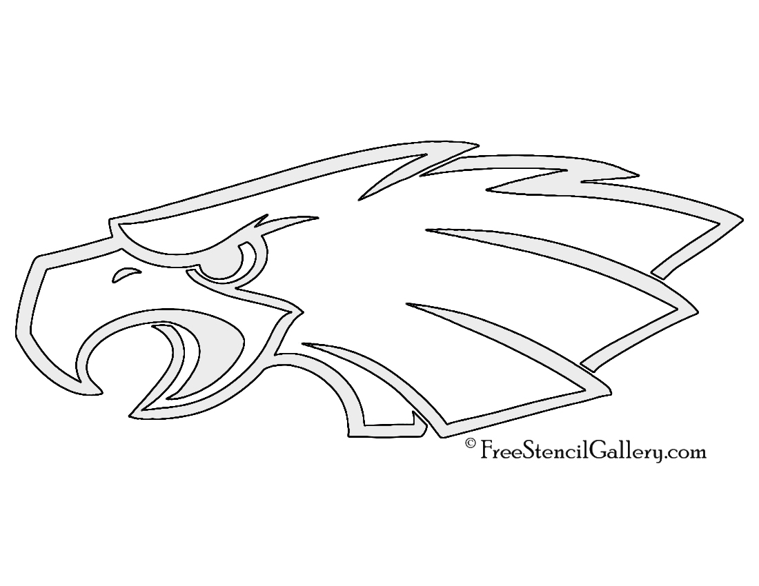 1100x850 Nfl Philadelphia Eagles Stencil Free Stencil Gallery - Philadelphia Eagles Sketch
