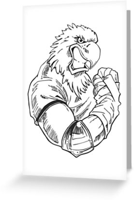 277x415 Philadelphia Eagles Greeting Cards By Keongbalap Redbubble - Philadelphia Eagles Sketch
