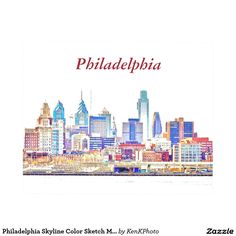 236x236 Philadelphia Skyline Metal Wall Art One Of Our Most Popular - Philadelphia Skyline Sketch