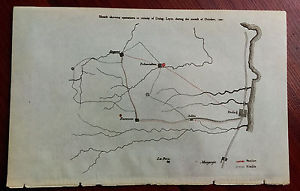 300x191 1901 Sketch Map Showing Operations Of Dulag Leyte Philippines Ebay - Philippines Map Sketch