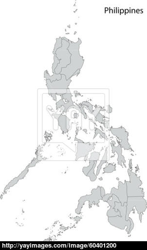 302x512 Grey Philippines Map Vector - Philippines Map Sketch