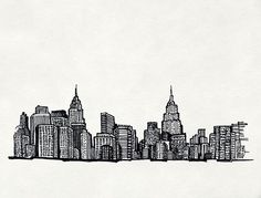 236x179 30 Best Skyline Drawings Images Drawings - Philly Skyline Sketch