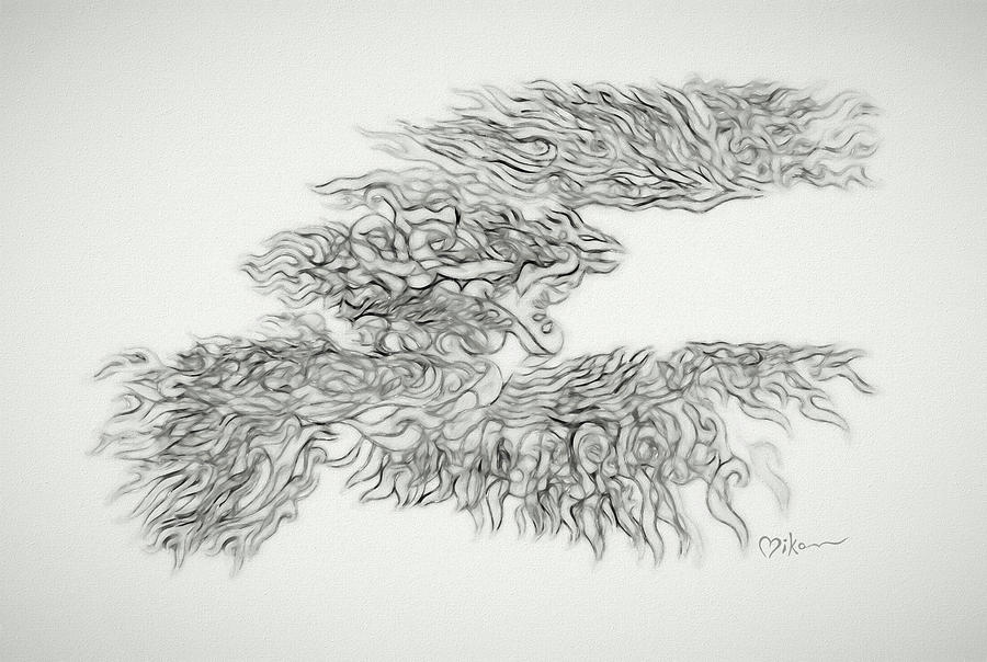 900x604 Phoenix Rising Sketch Painting By Miko At The Love Art Shop - Phoenix Sketch