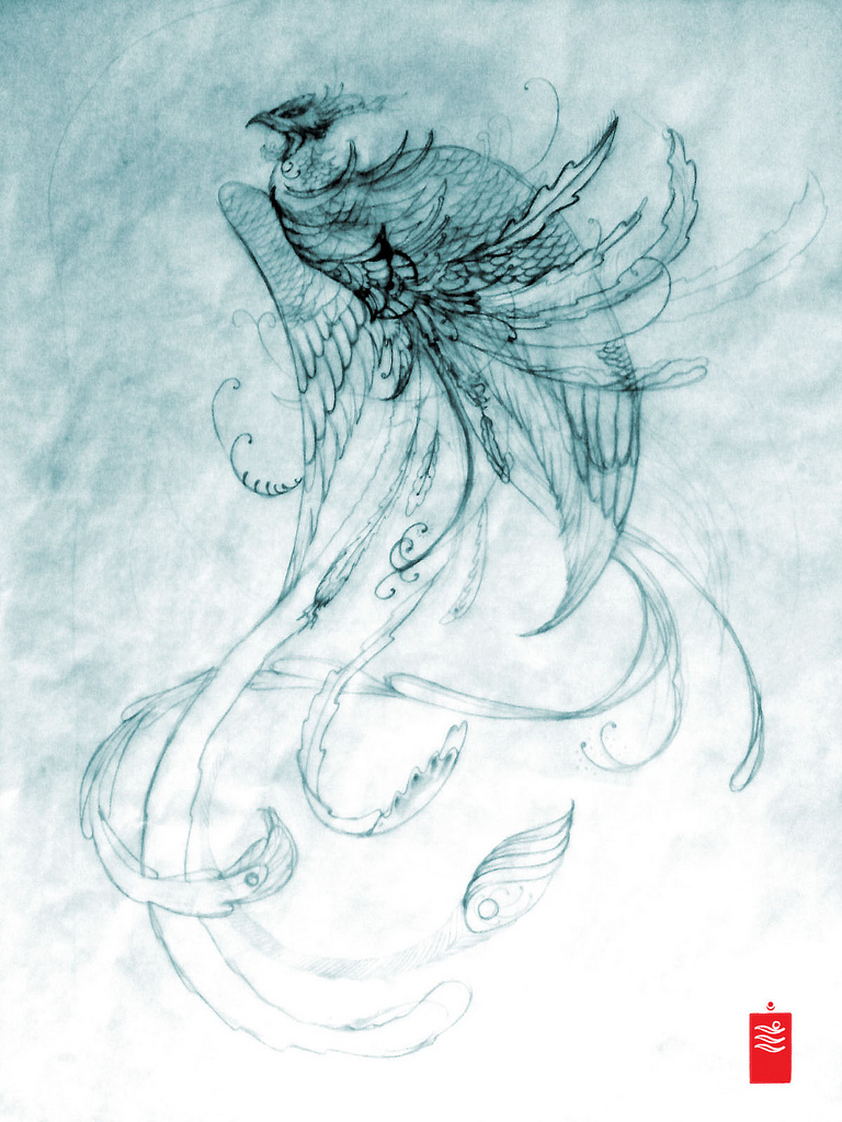 768x1024 Phoenix Tattoo Sketch For Review Phoenix Tattoo Sketch - Phoenix Tattoo Sketch