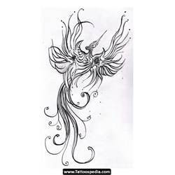 Phoenix Tattoo Sketch at PaintingValley.com | Explore collection of ...