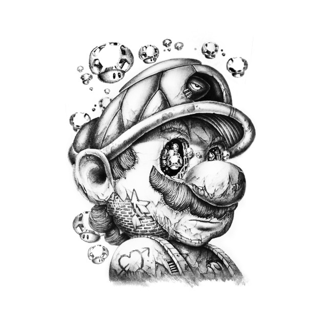 630x630 Mario - Phone Sketch
