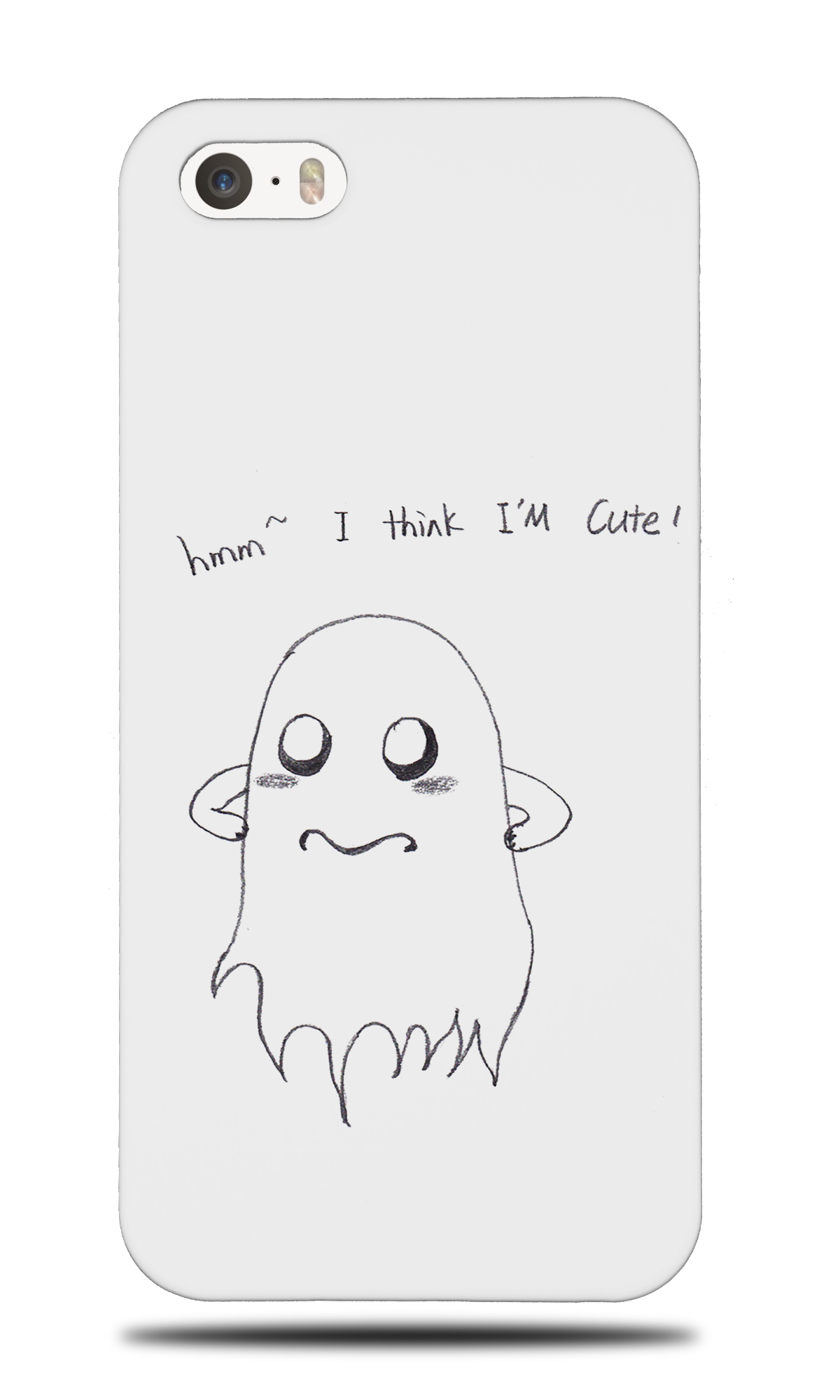 1200x2000 Scared Ghost Sketch Drawing - Phone Sketch