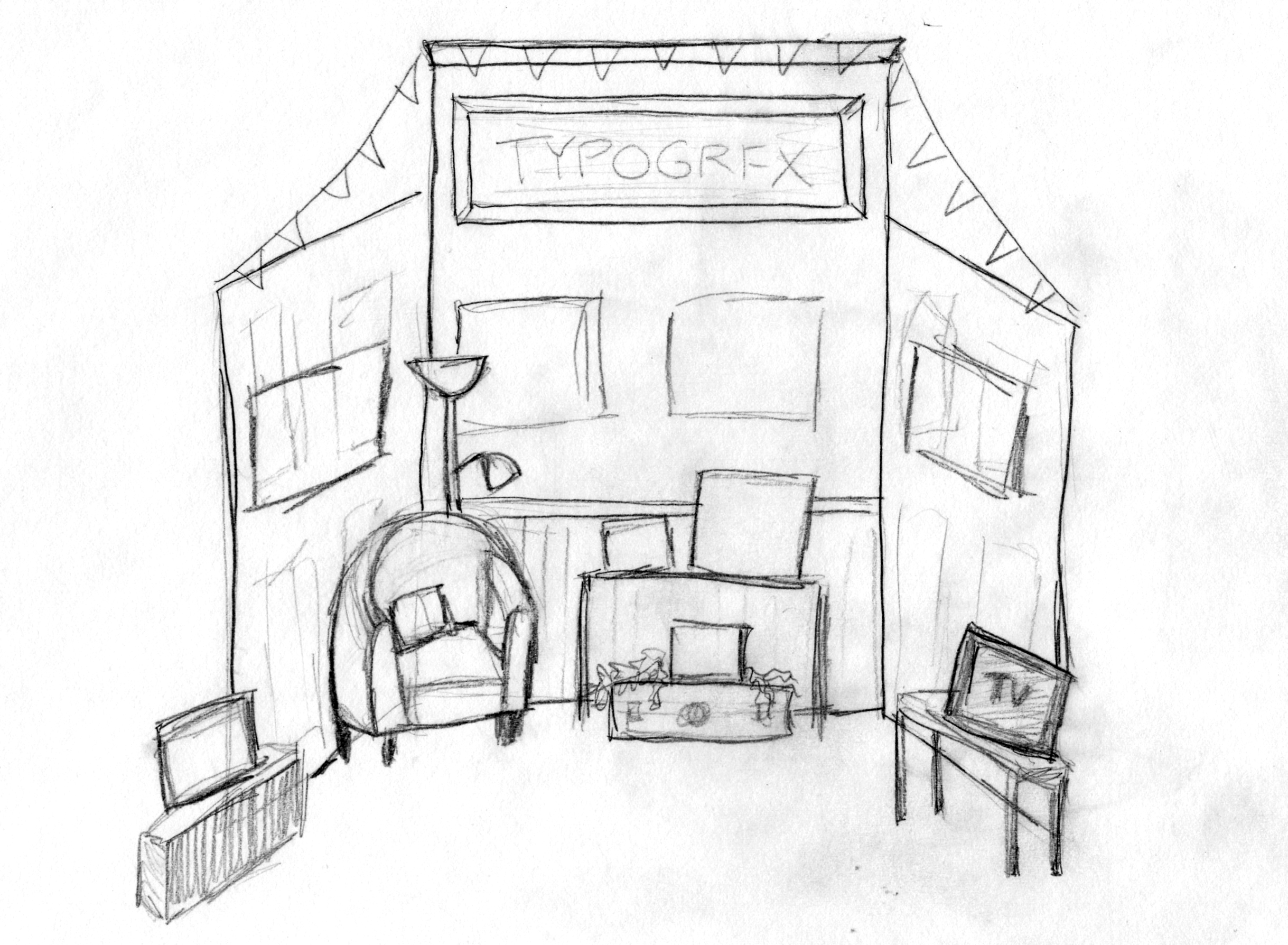 2438x1788 Oh Faux! - Photo Booth Sketch