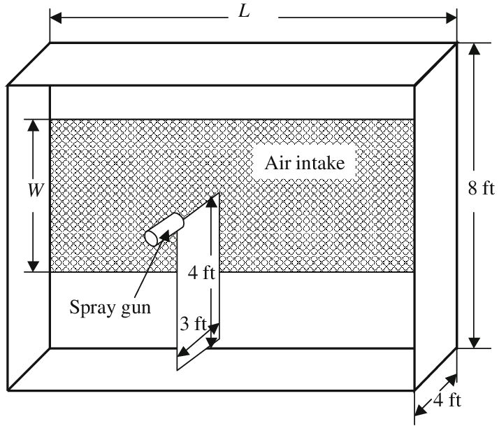 714x629 Sketch Of A Spray Booth With A Cross Draft Design Download - Photo Booth Sketch