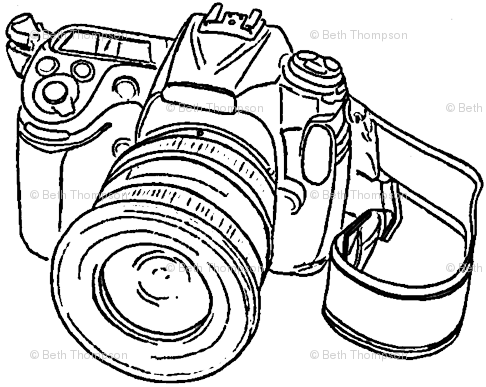 Photo Camera Sketch at PaintingValley.com | Explore collection of Photo