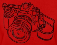 190x151 Beth Thompson Art Ladies Camera Sketch Aa Tee - Photo Camera Sketch