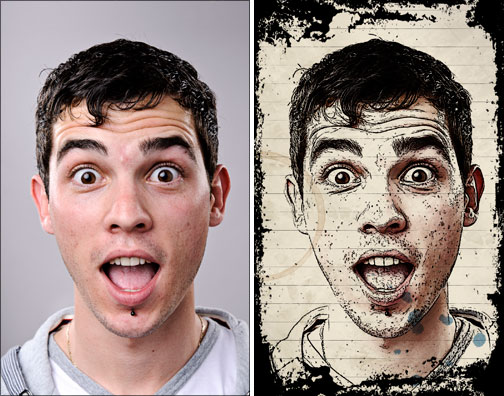 504x396 Turning A Photo Into An Ink Drawing In Photoshop - Photo Into Sketch Free