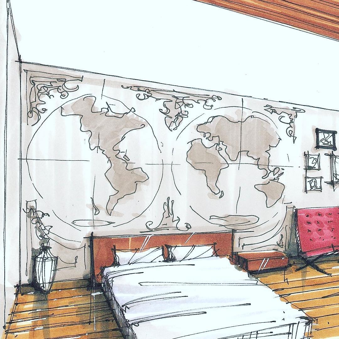 1080x1080 Design Stack A Blog About Art, Design And Architecture Interior - Photo To Color Sketch