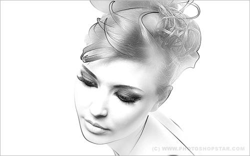 500x313 Photoshop Sketch Tutorial Collection Psddude - Photo To Pencil Sketch Effects