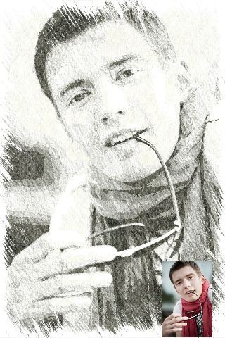 320x480 Pencil Drawing Images Online - Photo To Pencil Sketch Online